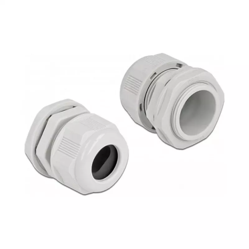 kabelis Gland DeLOCK 60388 pilkas plastikinis 2 vnt.