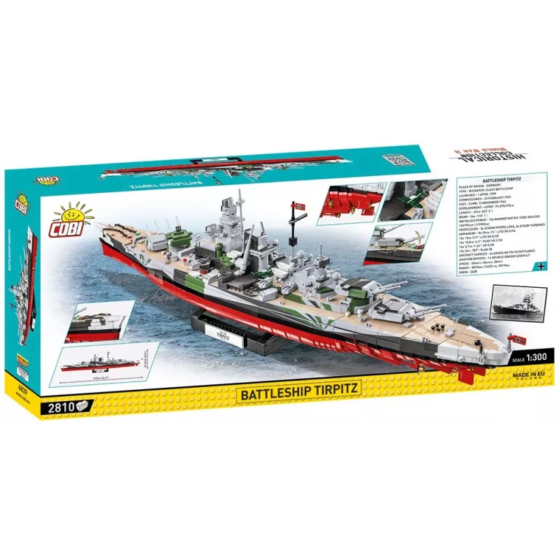 Karo laivo modelis COBI COBI-4839 Surinkimo rinkinys 1:300 Ilgis 870 mm Aukštis 215 mm