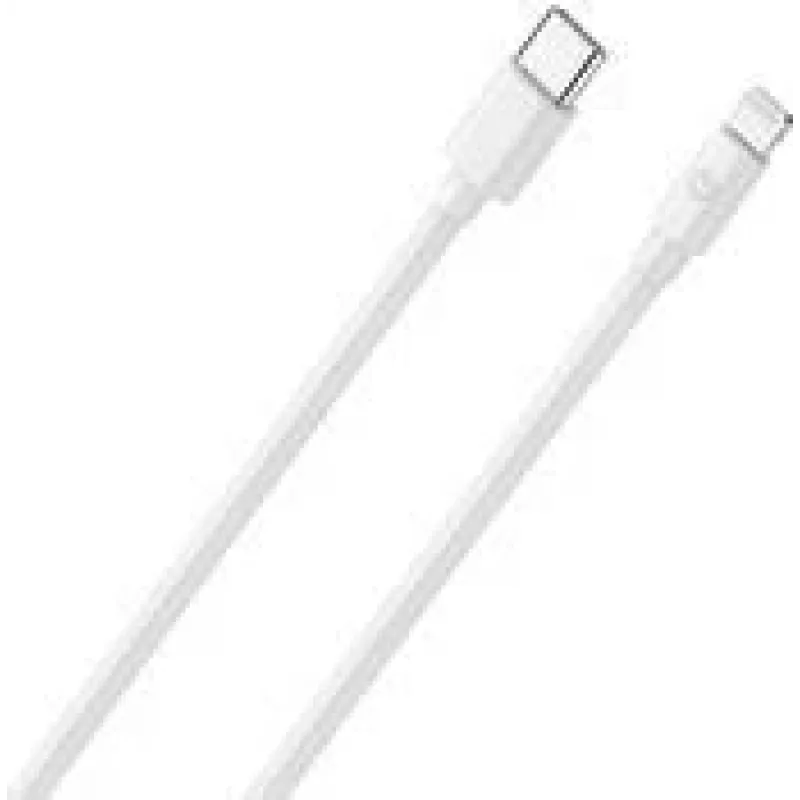 RealPower mobiliojo telefono laidas 2m USB C Lightning Baltas 385242