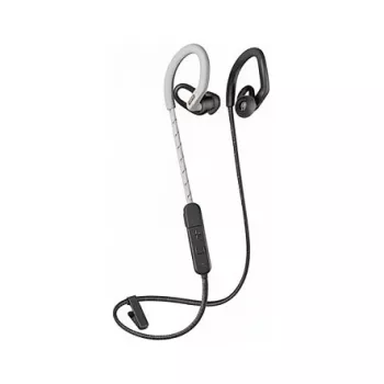 Poly BackBeat Fit 350 - Ausinės - Ausies lankelis - Į ausis - Sportinės - Pilkos - Baltos - Binauralinės - Atsparios prakaitui