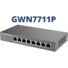Valdomas L2 Gigabit PoE tinklo komutatorius Grandstream GWN7711P — 8x RJ-45 10/100/1000, 48V DC, Stalinis / Montuojamas ant sienos