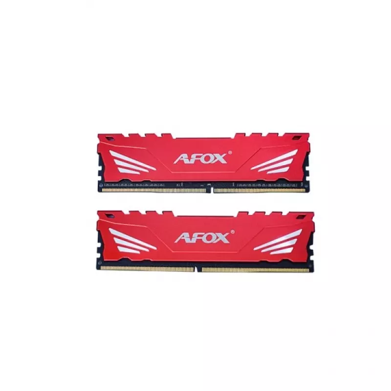 Stalinis RAM AFOX GAMING DDR4 2×16GB 32GB 3200MHz CL16 1.35V XMP2 raudona