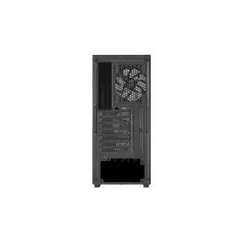 PC korpusas AEROCOOL PGS DESIGNER-G-BK-v1 ATX midi bokštas, grūdintas stiklas, 4 RGB ventiliatoriai, palaiko ATX, GPU 34,5 cm, CPU aušintuvas 158 mm