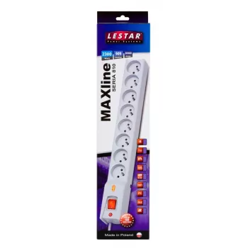 Apsauginis įtampos ribotuvas lestar LX 810 1L, 5,0 m laidas, pilkas