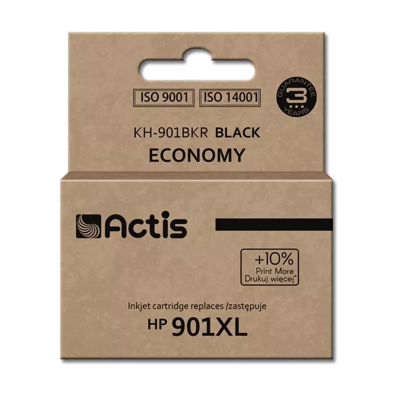 Actis KH-901BKR rašalas (pakaitalas HP 901XL CC654AE; standartinis; 20 ml; juodas)