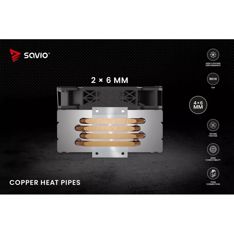 SAVIO VORTEX X2 CPU aušintuvas