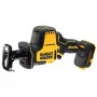 Akumuliatorinis siaurapjūklis DeWALT DCS369N-XJ, bešepetėlis variklis, belaidis, pjovimo gylis medienoje 9 cm, pliene 4 cm, 2800 smūgių/min., 1,43 kg