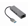 USB grafikos adapteris Gembird A-AMU3-LAN-01 — USB Type-A, USB 2.0/3.2 Gen 1, 0,17 m laidas, 50 g