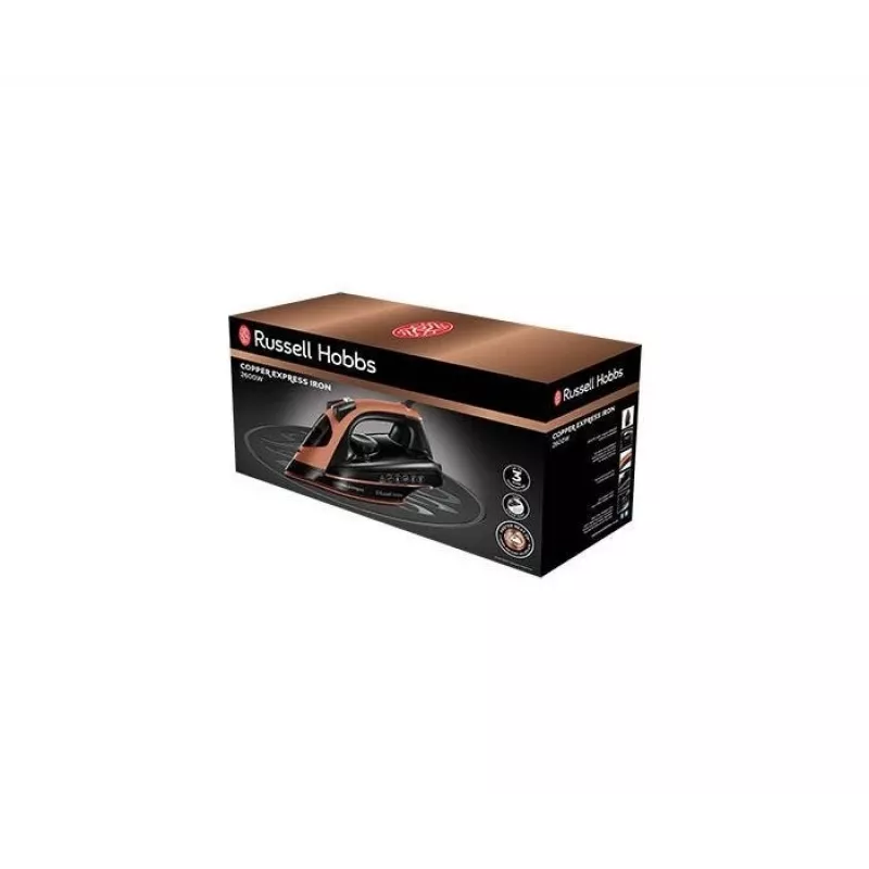 Russell Hobbs Copper Express Dry & Steam lygintuvas 2600 W juodas, varinis
