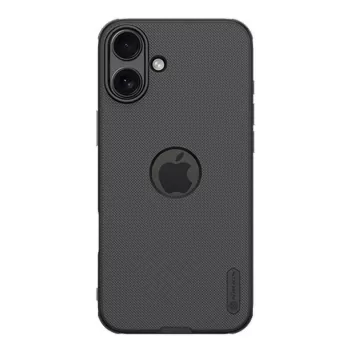 Apsauginis dėklas Nillkin iPhone 16 Plus Super Frosted Pro — juodas, plonas kietas kevalas