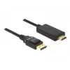 Vaizdo kabelio adapteris DeLOCK 85318 DisplayPort į HDMI 3m Juodas