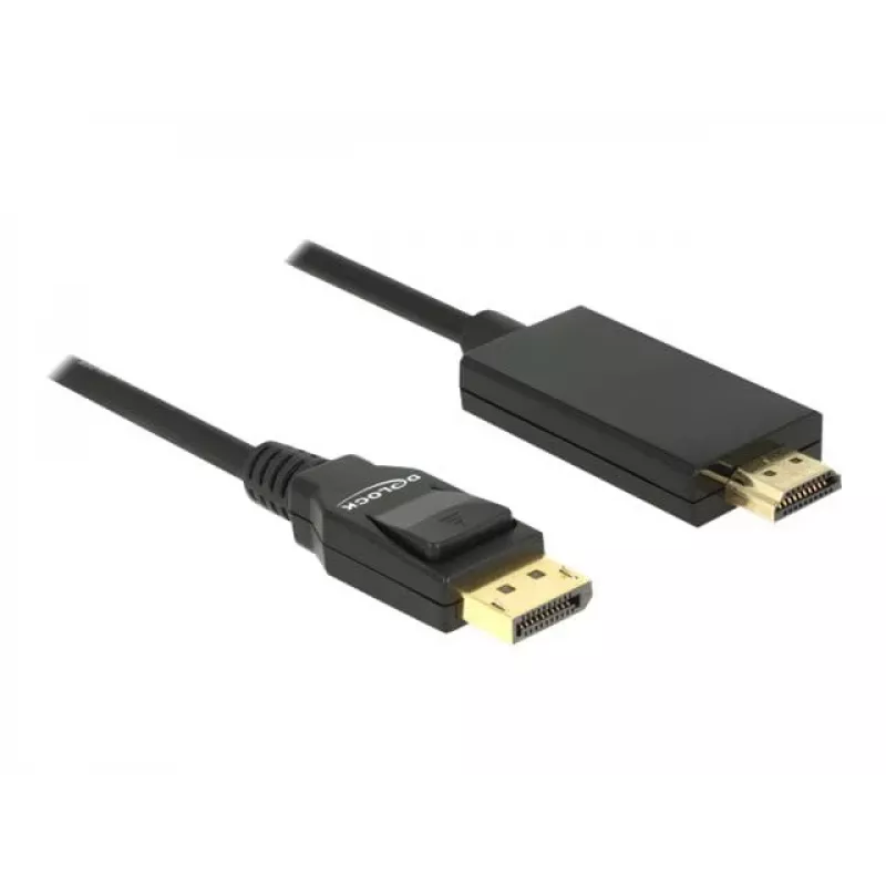 Vaizdo kabelio adapteris DeLOCK 85318 DisplayPort į HDMI 3m Juodas