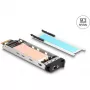 Laikmenų dėklo rėmelis DeLOCK Mobile Rack Inner Tray 1 x M.2 NVMe SSD juoda