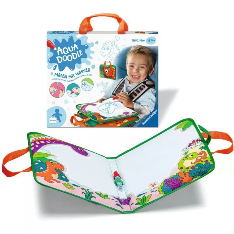 Ravensburger Aqua Doodle Travel Dino piešimo rinkinys – ministeps (modelis 04566)
