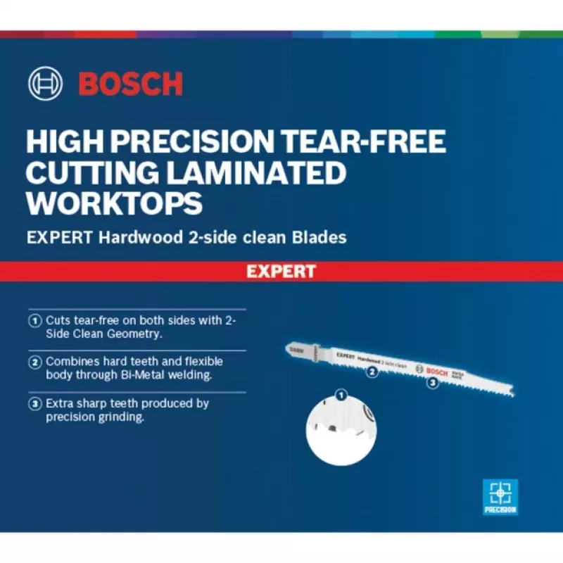 Bosch T 308 BF Siauriapjūklio peiliukas Bimetal 25 vnt.