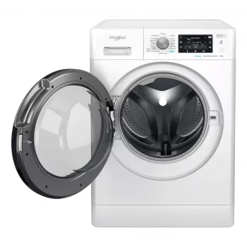 WHIRLPOOL skalbimo mašina FFD 9489 BV EE, 9 kg, 1400 aps./min., energijos klasė A, gylis 63 cm, inverterinis variklis, juodos durys
