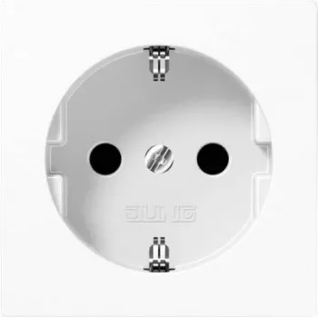 Kištukinis lizdas CEE 7/3 Jung A 1520 KI WW, balta, duroplastas, 250 V, 16 A, 55×55 mm