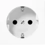 Kištukinis lizdas CEE 7/3 Jung A 1520 KI WW, balta, duroplastas, 250 V, 16 A, 55×55 mm