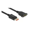 DisplayPort ilgintuvo kabelis su skydiniu laikikliu DeLOCK 87095 8K 60 Hz 1 m