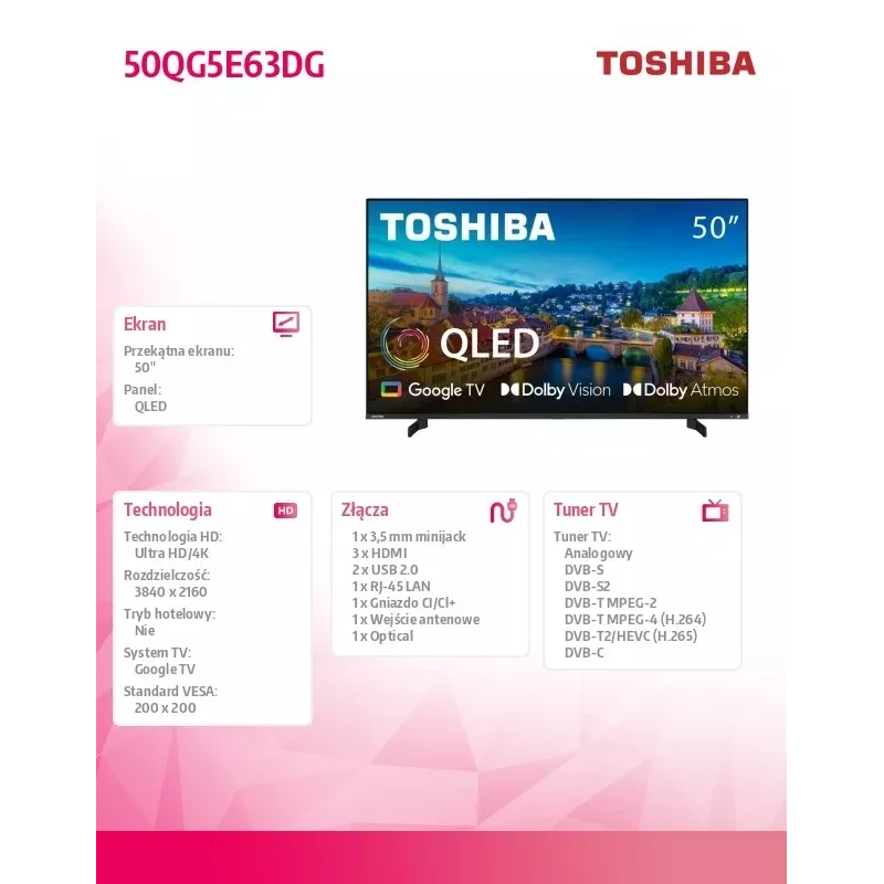 QLED televizorius 50 colių 50QG5E63DG