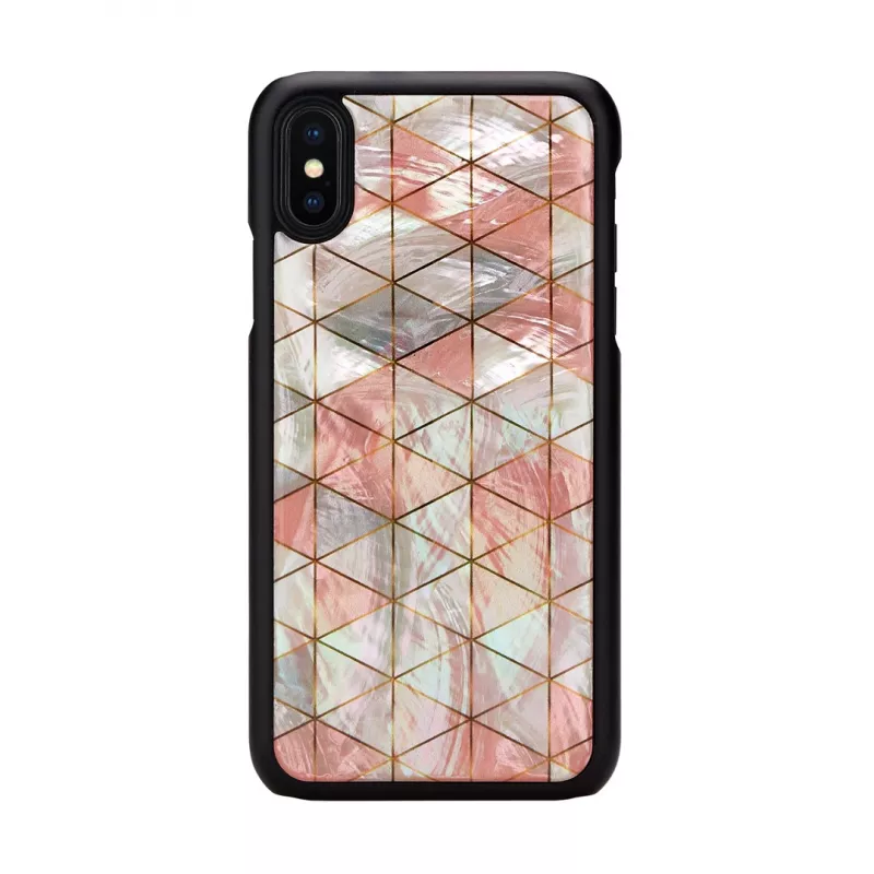 Apsauginis išmaniojo telefono dėklas iKins, skirtas iPhone XS / iPhone X, deimantinis raštas, juodas