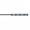 7‑in‑1 USB‑C Dongle Acer — USB 3.2 Gen 1 Type‑C, 3x USB‑A, HDMI, SD/MicroSD, 100 W PD, sidabrinis