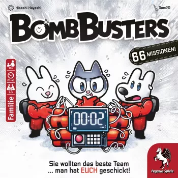 Stalo žaidimas Pegasus Spiele Pegasus Bomb Busters (Spiel des Jahres 2025) – šeimos strateginis žaidimas