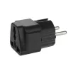 Maitinimo kištuko adapteris Maclean MCE155 NEMA 5-15P Type E FR, juodas