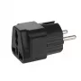 Maitinimo kištuko adapteris Maclean MCE155 NEMA 5-15P Type E FR, juodas