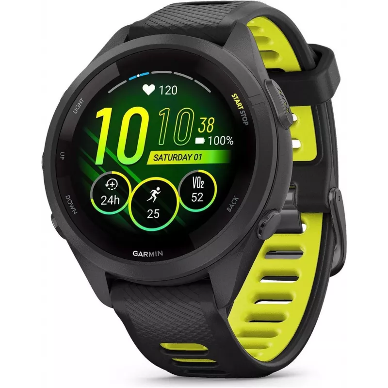 Garmin Forerunner 265S 2,79 cm (1,1 ) AMOLED 42 mm Juoda - Pilka GPS (010-02810-13)