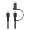 USB laidas Belkin BoostCharge Pro 1,5 m USB C USB C / Lightning, juodas