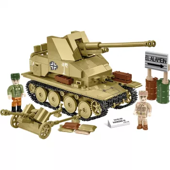 Konstravimo rinkinys Cobi Blocks Marder III – 486 dalys, karinės transporto priemonės modelis