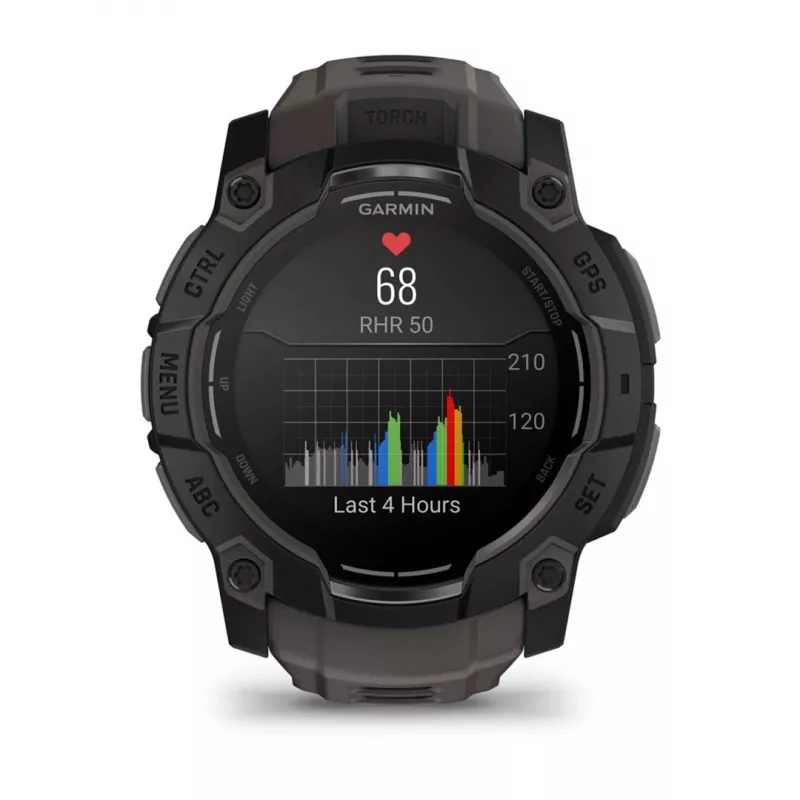 Garmin Instinct 3 AMOLED 3,3 cm (1,3) 50 mm skaitmeninis 416 x 416 px jutiklinis ekranas juodas GPS (palydovinis)