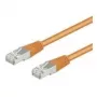 Wentronic Goobay CAT 5e komutacinis kabelis, F/UTP, oranžinis, 0,5 m - CCA vario mišinys (93456)