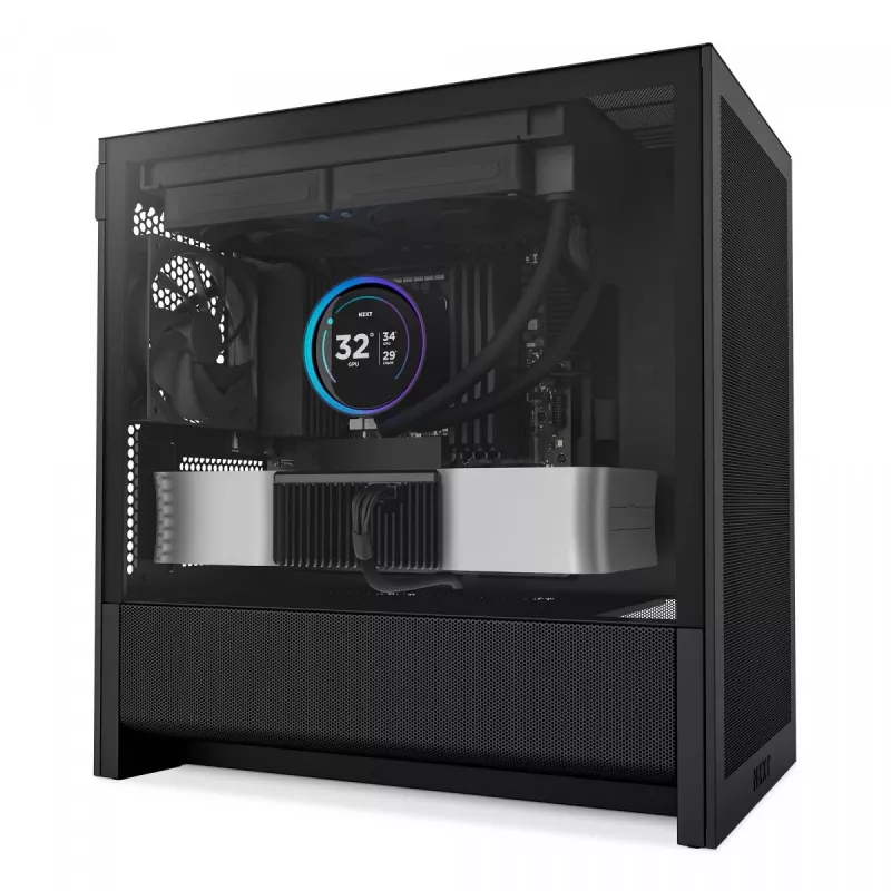 NZXT H3 Flow Micro ATX Oro Srauto Korpusas - Juodas