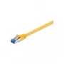 Wentronic Goobay CAT 6a komutacinis kabelis, S/FTP (PiMF), geltonas, 2 m - LSZH be halogenų, varinis (93740)