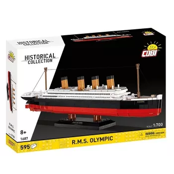 Konstruktorius Cobi Blocks R.M.S. Olympic 59 kaladėlės — 59 dalių modeliavimo rinkinys