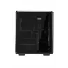 PC Midi Tower Cooler Master MasterFrame 500 Mesh — juoda su permatomu šonu, palaiko ATX/EATX, 2x200 mm priekyje, 1x120 mm gale