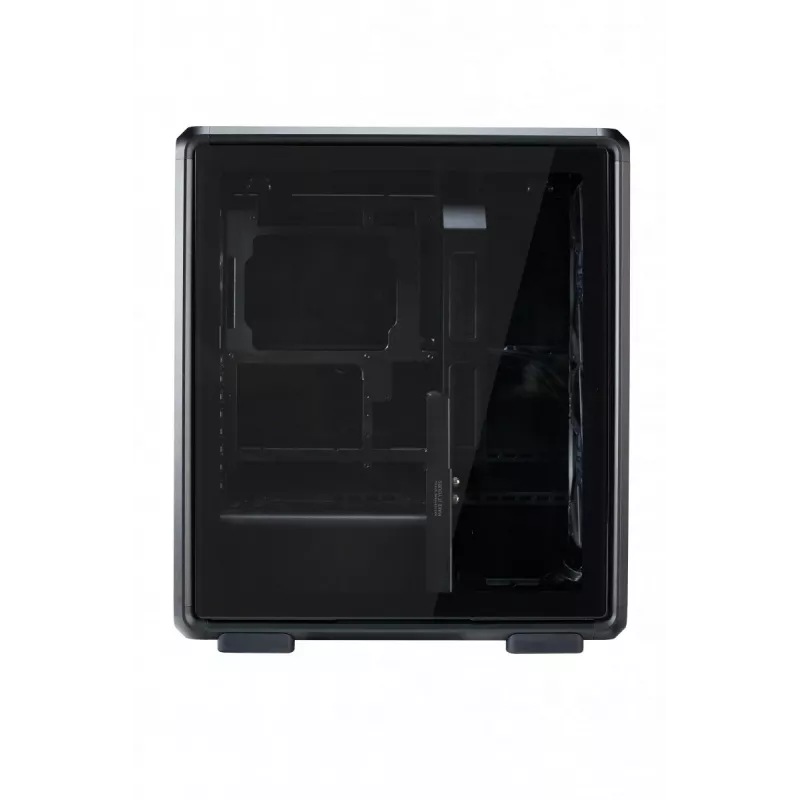 PC Midi Tower Cooler Master MasterFrame 500 Mesh — juoda su permatomu šonu, palaiko ATX/EATX, 2x200 mm priekyje, 1x120 mm gale