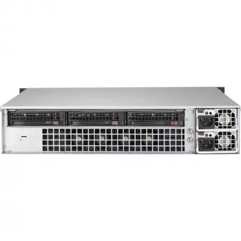 Super Micro Supermicro SC823M TQC-R802LPB - stovas - montuojamas į stovą - 2U - patobulinta, išplėstinė ATX - SATA/SAS - karšto keitimo 800 vatų - juoda (CSE-823MTQC-R802LPB)
