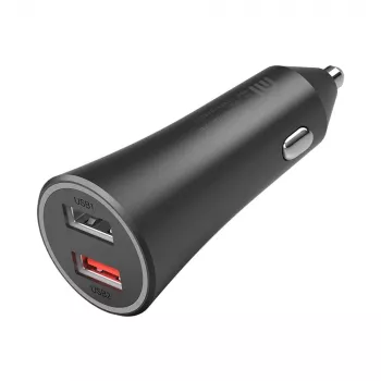 Xiaomi 37 W dviejų prievadų automobilinis įkroviklis juodas, juodas