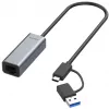 Ethernet adapteris ALLNET ALL-NC-2.5G-USBC_A USB 3.0 Type-C & Type-A 2.5 Gbps Multi‑Gigabit LAN
