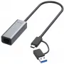 Ethernet adapteris ALLNET ALL-NC-2.5G-USBC_A USB 3.0 Type-C & Type-A 2.5 Gbps Multi‑Gigabit LAN
