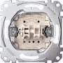 Rocker switch Merten MEG3715-0000, 1-pole, metallic, 250 V AC, 10 A