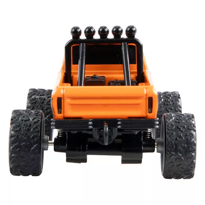 Nuotolinio valdymo monstrų sunkvežimis Amewi DieCast 1:64 RTR oranžinis, lieto metalo kėbulas, paruoštas naudojimui