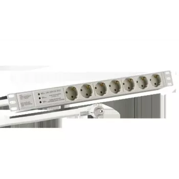 EFB Elektronik EK631DE.3GR maitinimo ilgintuvas 2 m 7 AC lizdų (-ai) Vidaus Šviesiai pilka