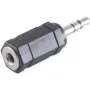 ShiverPeaks BS57016 laido jungtis 3,5 mm juoda kištukas/lizdas