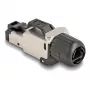 DeLOCK 86016 laido jungtis RJ45/LSA juoda sidabrinė kištukas