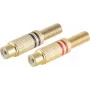 RCA laido jungtis, auksinė, ShiverPeaks BS52021-SET