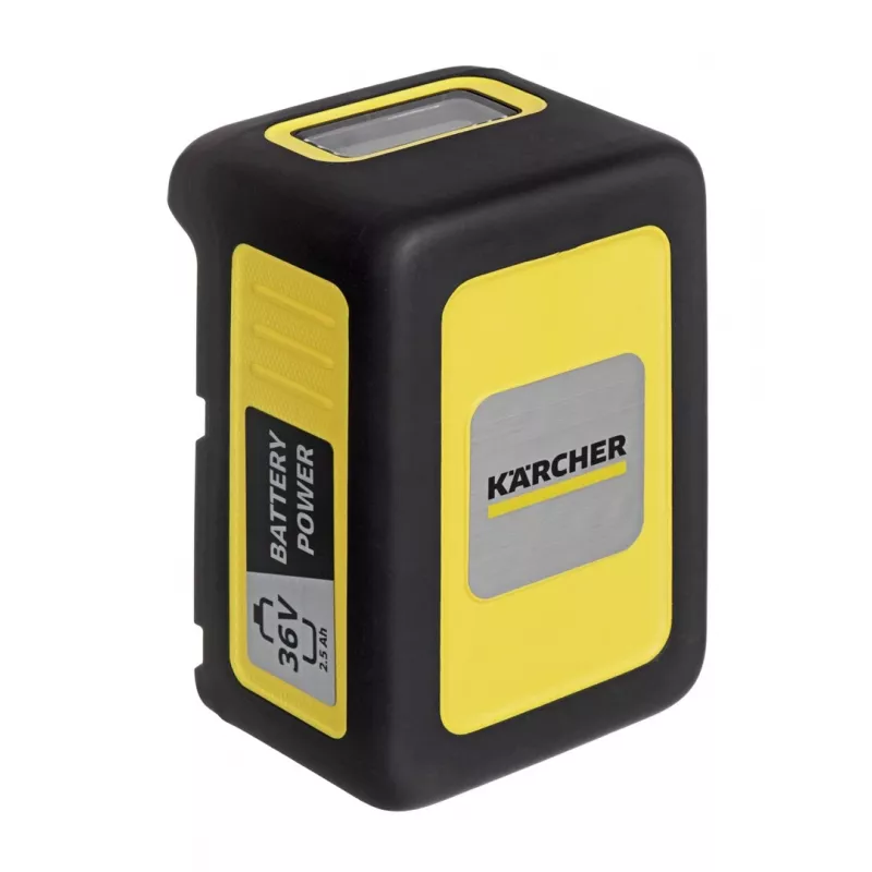 Baterijos ir įkroviklio rinkinys Karcher Starter Kit Battery Power 36/25 — 36 V, 2500 mAh, geltona